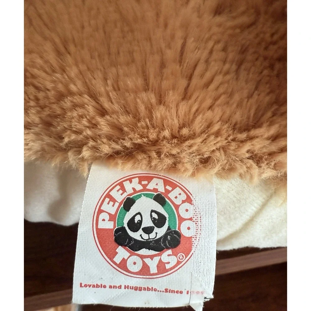 Peek-A-Boo Toys Bulldog Plush Puppy Dog‎ Stuffed Animal Sitting 32